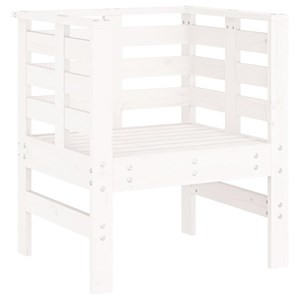 Maison exclusive - chaises de jardin lot de 2 blanc 61,5x53x71 cm bois pin massi