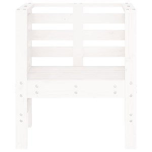 Maison exclusive - chaises de jardin lot de 2 blanc 61,5x53x71 cm bois pin massi