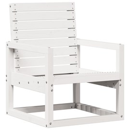 Maison exclusive - chaise de jardin blanc 57,5x63x76 cm bois de pin massif