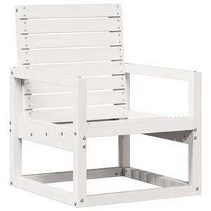 Maison exclusive - chaise de jardin blanc 57,5x63x76 cm bois de pin massif
