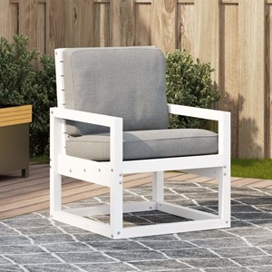 Maison exclusive - chaise de jardin blanc 57,5x63x76 cm bois de pin massif