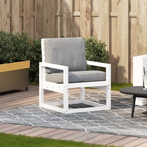 Maison exclusive - chaise de jardin blanc 57,5x63x76 cm bois de pin massif
