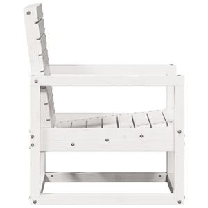 Maison exclusive - chaise de jardin blanc 57,5x63x76 cm bois de pin massif