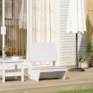 Maison exclusive - chaise de jardin blanc 60x64x70,5 cm bois de pin massif