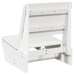 Maison exclusive - chaise de jardin blanc 60x64x70,5 cm bois de pin massif