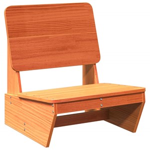 Maison exclusive - chaise de jardin cire marron 60x64x70,5 cm bois de pin massif