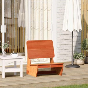 Maison exclusive - chaise de jardin cire marron 60x64x70,5 cm bois de pin massif