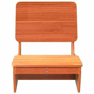 Maison exclusive - chaise de jardin cire marron 60x64x70,5 cm bois de pin massif