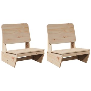 Maison exclusive - chaises de jardin lot de 2 60x64x70,5 cm bois massif de pin