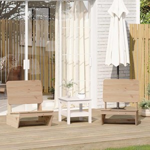 Maison exclusive - chaises de jardin lot de 2 60x64x70,5 cm bois massif de pin