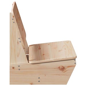 Maison exclusive - chaises de jardin lot de 2 60x64x70,5 cm bois massif de pin