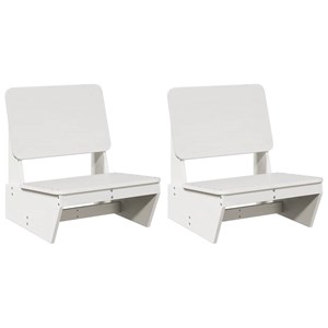 Maison exclusive - chaises de jardin lot de 2 blanc 60x64x70,5 cm bois massif pi