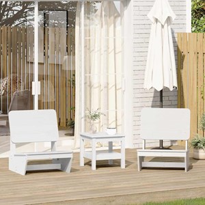Maison exclusive - chaises de jardin lot de 2 blanc 60x64x70,5 cm bois massif pi