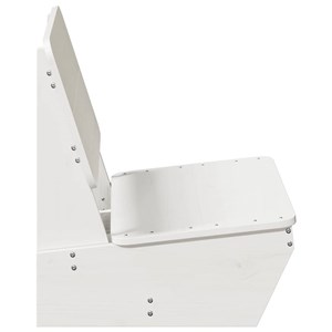 Maison exclusive - chaises de jardin lot de 2 blanc 60x64x70,5 cm bois massif pi