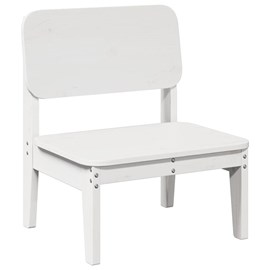 Maison exclusive - chaise de jardin blanc 60x52,5x72 cm bois de pin massif