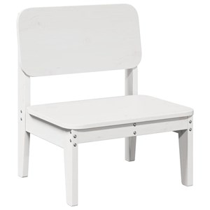 Maison exclusive - chaise de jardin blanc 60x52,5x72 cm bois de pin massif