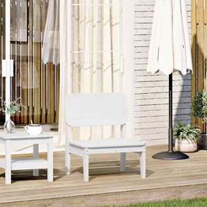 Maison exclusive - chaise de jardin blanc 60x52,5x72 cm bois de pin massif