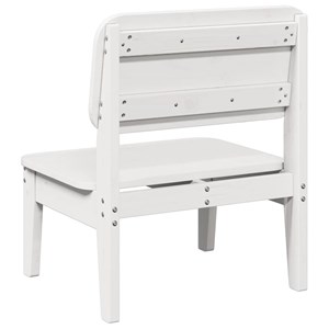 Maison exclusive - chaise de jardin blanc 60x52,5x72 cm bois de pin massif