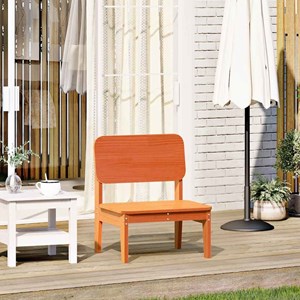 Maison exclusive - chaise de jardin cire marron 60x52,5x72 cm bois de pin massif