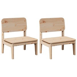 Maison exclusive - chaises de jardin lot de 2 60x52,5x72 cm bois massif de pin