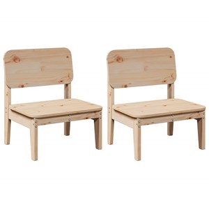 Maison exclusive - chaises de jardin lot de 2 60x52,5x72 cm bois massif de pin