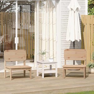 Maison exclusive - chaises de jardin lot de 2 60x52,5x72 cm bois massif de pin