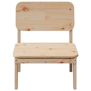 Maison exclusive - chaises de jardin lot de 2 60x52,5x72 cm bois massif de pin