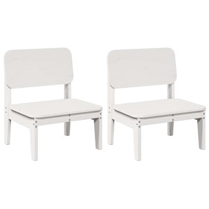 Maison exclusive - chaises de jardin lot de 2 blanc 60x52,5x72 cm bois massif pi