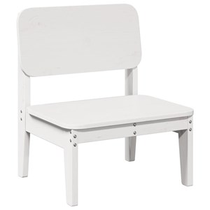 Maison exclusive - chaises de jardin lot de 2 blanc 60x52,5x72 cm bois massif pi