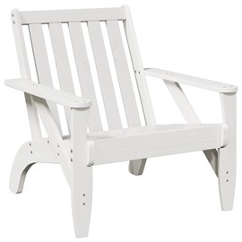 Maison exclusive - chaise de jardin adirondack blanc 75x77x77cm bois massif de p