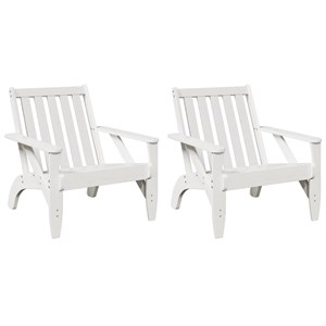 Maison exclusive - chaises de jardin adirondack lot de 2 75x77x77 cm