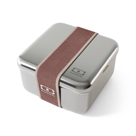 Lunch box en métal 1 l rose moka