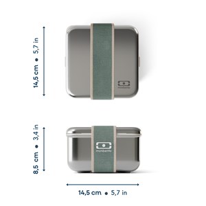 Lunch box en métal 1 l vert natural