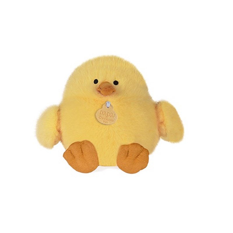 Peluche piou poussin jaune 15cm