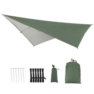 Tarp hamac géant vert armé