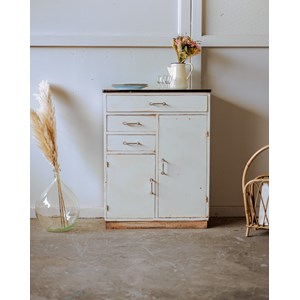 Petit buffet blanc et bleu n°841