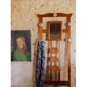 Porte-manteau en bois foncé n°311