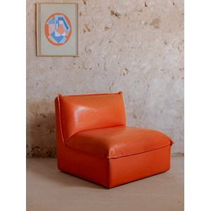 Paire de chauffeuses orange n°86