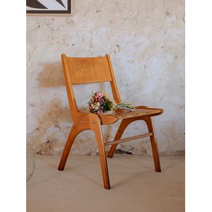 Lot de 6 chaises n°1433s en bois massif