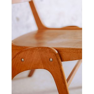 Lot de 6 chaises n°1433s en bois massif