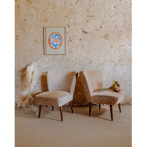 Paire de fauteuils cocktails n°950