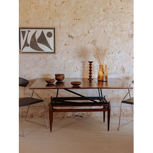 Table basse à système en bois n°893