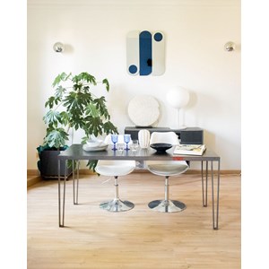 Table à manger industrielle en acier n°1129