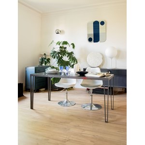 Table à manger industrielle en acier n°1129