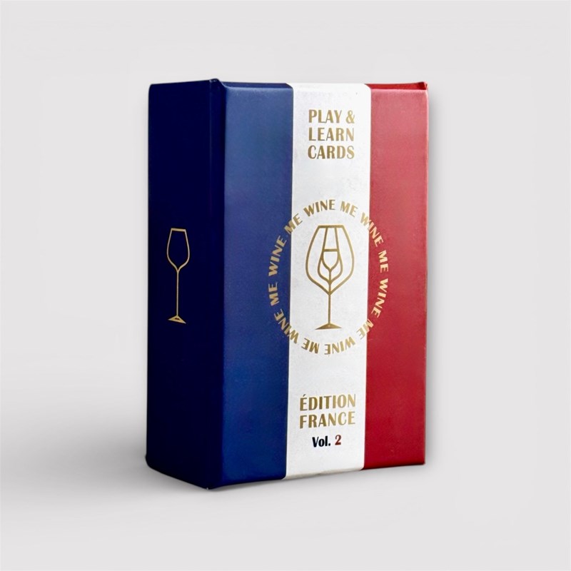Jeu de cartes oenologique wine me – france (54 cartes + qr code)