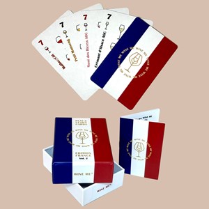 Jeu de cartes wine me – version france, 54 cartes + carte qr
