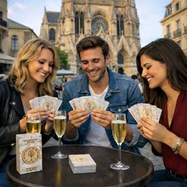 Jeu de cartes wine me champagne – 54 cartes + carte qr