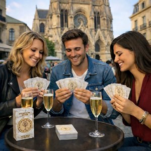 Jeu de cartes oenologique wine me – champagne (54 cartes + qr code)