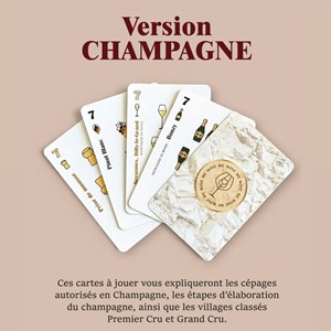 Jeu de cartes wine me champagne – 54 cartes + carte qr