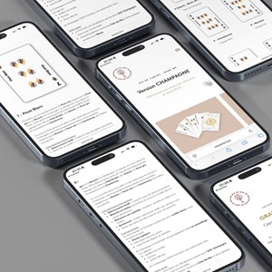 Jeu de cartes wine me champagne – 54 cartes + carte qr